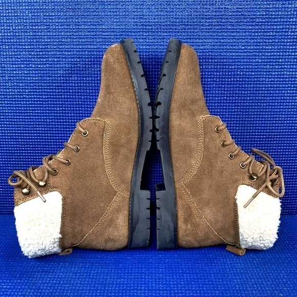 SKECHERS FAUX FUR UPPER Women`s Size 7 Brown Hiking Boots SN48773 - Picture 5 of 9